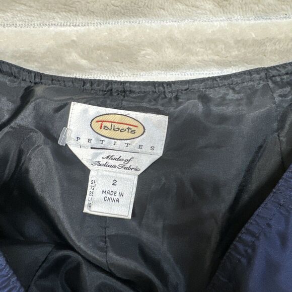 Talbots Petites Women Blue Skirt Size 2 - Picture 2 of 8